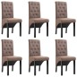 vidaXL Esszimmerstühle 6 Stk. Braun Stoff vidaXL Esszimmerstühle 6 Stk. Braun Stoff