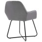 vidaXL Esszimmerstühle 6 Stk. Grau Samt vidaXL Esszimmerstühle 6 Stk. Grau Samt