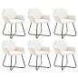 vidaXL Esszimmerstühle 6 Stk. Creme Stoff vidaXL Esszimmerstühle 6 Stk. Creme Stoff
