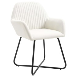 vidaXL Esszimmerstühle 6 Stk. Creme Stoff