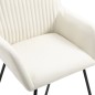 vidaXL Esszimmerstühle 6 Stk. Creme Stoff vidaXL Esszimmerstühle 6 Stk. Creme Stoff