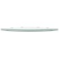 Eckregale 2 Stk. mit verchromten Halterungen Glas Transparent Eckregale 2 Stk. mit verchromten Halterungen Glas Transparent
