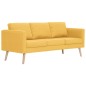 vidaXL 2-tlg. Sofagarnitur Stoff Gelb vidaXL 2-tlg. Sofagarnitur Stoff Gelb