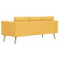 vidaXL 2-tlg. Sofagarnitur Stoff Gelb vidaXL 2-tlg. Sofagarnitur Stoff Gelb