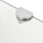 Eckregale 2 Stk. mit verchromten Halterungen Glas Transparent Eckregale 2 Stk. mit verchromten Halterungen Glas Transparent