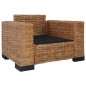 vidaXL 2-tlg. Sofagarnitur mit Auflagen Natur Rattan vidaXL 2-tlg. Sofagarnitur mit Auflagen Natur Rattan