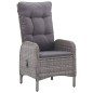 vidaXL 5-tlg. Garten-Essgruppe Poly Rattan und Akazienholz Grau vidaXL 5-tlg. Garten-Essgruppe Poly Rattan und Akazienholz Grau