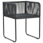 vidaXL 5-tlg. Garten-Essgruppe PVC Rattan Schwarz und Braun vidaXL 5-tlg. Garten-Essgruppe PVC Rattan Schwarz und Braun