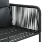 vidaXL 5-tlg. Garten-Essgruppe PVC Rattan Schwarz und Braun vidaXL 5-tlg. Garten-Essgruppe PVC Rattan Schwarz und Braun