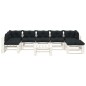 vidaXL 8-tlg. Garten-Lounge-Set Paletten mit Kissen in Anthrazit Holz vidaXL 8-tlg. Garten-Lounge-Set Paletten mit Kissen in Anthrazit Holz