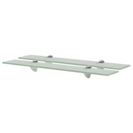 vidaXL Schweberegale 2 Stk. Glas 60x10 cm 8 mm