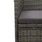 vidaXL 3-tlg. Garten-Essgruppe Grau Poly Rattan und Akazienholz vidaXL 3-tlg. Garten-Essgruppe Grau Poly Rattan und Akazienholz