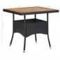 vidaXL 5-tlg. Garten-Essgruppe Schwarz Poly Rattan und Akazienholz vidaXL 5-tlg. Garten-Essgruppe Schwarz Poly Rattan und Akazienholz