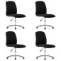 vidaXL Esszimmerstühle 4 Stk. Schwarz Stoff vidaXL Esszimmerstühle 4 Stk. Schwarz Stoff