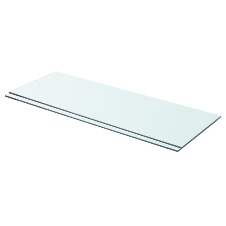 vidaXL Regalböden 2 Stk. Glas Transparent 70x25 cm