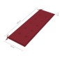 vidaXL Batavia-Gartenbank mit Weinroter Auflage 150 cm Massivholz Teak vidaXL Batavia-Gartenbank mit Weinroter Auflage 150 cm Massivholz Teak