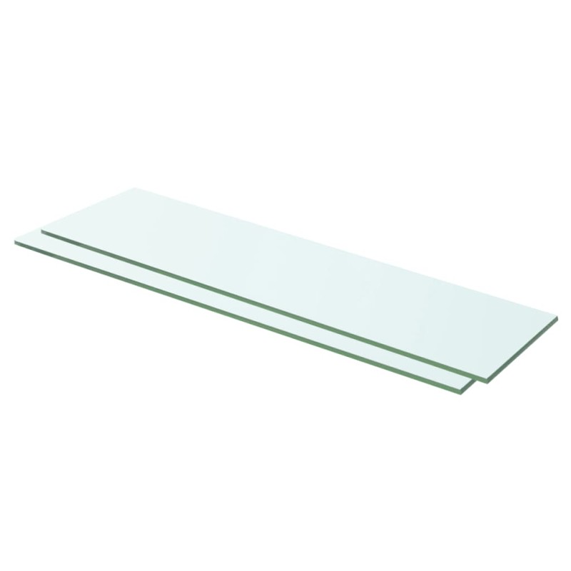 Regalböden 2 Stk. Glas Transparent 60 x 12 cm Regalböden 2 Stk. Glas Transparent 60 x 12 cm