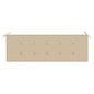 vidaXL Batavia-Gartenbank mit Beige Auflage 150 cm Massivholz Teak vidaXL Batavia-Gartenbank mit Beige Auflage 150 cm Massivholz Teak