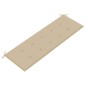 vidaXL Batavia-Gartenbank mit Beige Auflage 150 cm Massivholz Teak vidaXL Batavia-Gartenbank mit Beige Auflage 150 cm Massivholz Teak