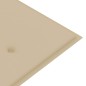 vidaXL Batavia-Gartenbank mit Beige Auflage 150 cm Massivholz Teak vidaXL Batavia-Gartenbank mit Beige Auflage 150 cm Massivholz Teak