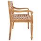 vidaXL Batavia-Gartenbank mit Beige Auflage 150 cm Massivholz Teak vidaXL Batavia-Gartenbank mit Beige Auflage 150 cm Massivholz Teak