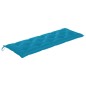 vidaXL Batavia-Bank mit Hellblauer Auflage 150 cm Massivholz Teak vidaXL Batavia-Bank mit Hellblauer Auflage 150 cm Massivholz Teak