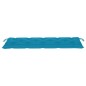 vidaXL Batavia-Bank mit Hellblauer Auflage 150 cm Massivholz Teak vidaXL Batavia-Bank mit Hellblauer Auflage 150 cm Massivholz Teak