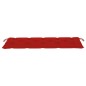 vidaXL Batavia-Gartenbank mit Roter Auflage 150 cm Massivholz Teak vidaXL Batavia-Gartenbank mit Roter Auflage 150 cm Massivholz Teak
