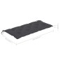 vidaXL Klappbare Gartenbank mit Auflage 118 cm Bambus vidaXL Klappbare Gartenbank mit Auflage 118 cm Bambus