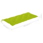 vidaXL Gartenbank mit Auflage 120 cm Bambus vidaXL Gartenbank mit Auflage 120 cm Bambus