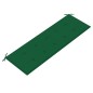vidaXL Batavia-Gartenbank mit Grüner Auflage 150 cm Massivholz Teak vidaXL Batavia-Gartenbank mit Grüner Auflage 150 cm Massivholz Teak