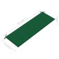 vidaXL Batavia-Gartenbank mit Grüner Auflage 150 cm Massivholz Teak vidaXL Batavia-Gartenbank mit Grüner Auflage 150 cm Massivholz Teak