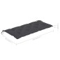 vidaXL Gartenbank mit Auflage 120 cm Bambus vidaXL Gartenbank mit Auflage 120 cm Bambus