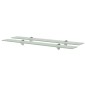 vidaXL Schweberegale 2 Stk. Glas 80x20 cm 8 mm vidaXL Schweberegale 2 Stk. Glas 80x20 cm 8 mm