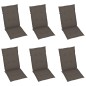 vidaXL Klappbare Gartenstühle 6 Stk. mit Auflagen Massivholz Akazie vidaXL Klappbare Gartenstühle 6 Stk. mit Auflagen Massivholz Akazie