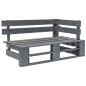 vidaXL 6-tlg. Paletten-Lounge-Set Grau Imprägniertes Kiefernholz vidaXL 6-tlg. Paletten-Lounge-Set Grau Imprägniertes Kiefernholz