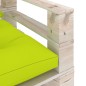vidaXL Garten-Palettensofa mit Hellgrünen Kissen Kiefernholz vidaXL Garten-Palettensofa mit Hellgrünen Kissen Kiefernholz