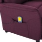 vidaXL Massagesessel Elektrisch Lila Stoff