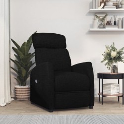 vidaXL Relaxsessel Elektrisch Schwarz Stoff