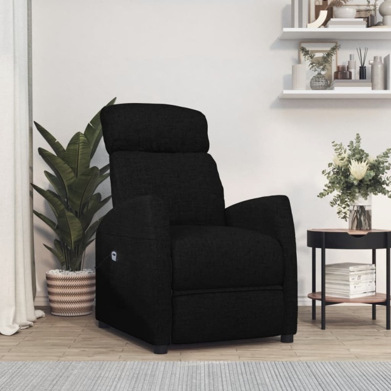 vidaXL Relaxsessel Elektrisch Schwarz Stoff vidaXL Relaxsessel Elektrisch Schwarz Stoff
