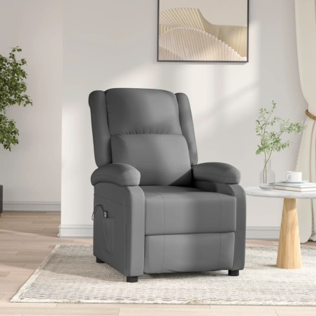 vidaXL Relaxsessel Elektrisch Anthrazit Kunstleder