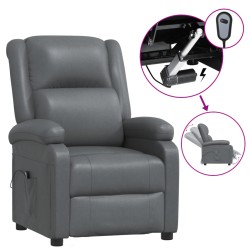 vidaXL Relaxsessel Elektrisch Anthrazit Kunstleder