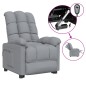 vidaXL Relaxsessel Elektrisch Hellgrau Stoff vidaXL Relaxsessel Elektrisch Hellgrau Stoff