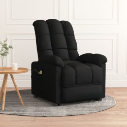 vidaXL Massagesessel Elektrisch Schwarz Stoff