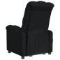 vidaXL Massagesessel Elektrisch Schwarz Stoff vidaXL Massagesessel Elektrisch Schwarz Stoff
