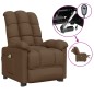 vidaXL Massagesessel Elektrisch Braun Stoff vidaXL Massagesessel Elektrisch Braun Stoff