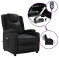 vidaXL Massagesessel Elektrisch Schwarz Kunstleder vidaXL Massagesessel Elektrisch Schwarz Kunstleder