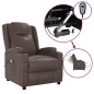 vidaXL Massagesessel Elektrisch Braun Kunstleder vidaXL Massagesessel Elektrisch Braun Kunstleder