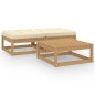 vidaXL 3-tlg. Garten-Lounge-Set mit Kissen Massivholz Kiefer vidaXL 3-tlg. Garten-Lounge-Set mit Kissen Massivholz Kiefer
