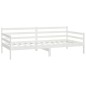 vidaXL Tagesbett mit Matratze 90x200 cm Weiß Kiefer Massivholz vidaXL Tagesbett mit Matratze 90x200 cm Weiß Kiefer Massivholz